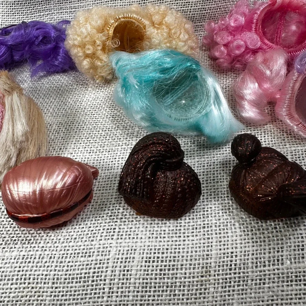 LOL Surprise Doll Hair Lot Wigs & Accessories Mixed Bundle Hairgoals Series 9pc
